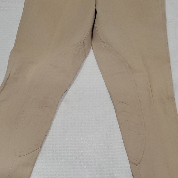 Equestrian Tan Boot Cut Flare Riding Pants Size 28 - Picture 3 of 14